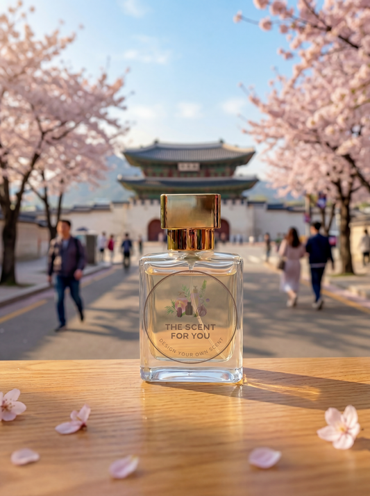 Seoul Bloom Perfume | Tangerine, White Tea, Jasmine & Musk | Fresh Floral Korean City-Inspired Fragrance