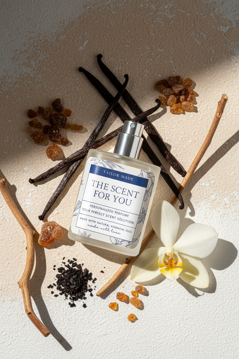 Natural Vanilla Essential Oil Perfume Spray, Gourmand Fragrance