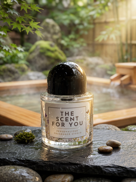 Hinoki Onsen Perfume | Pine, Eucalyptus, Green Tea & Lemon | Fresh Spa-Inspired Japanese Fragrance